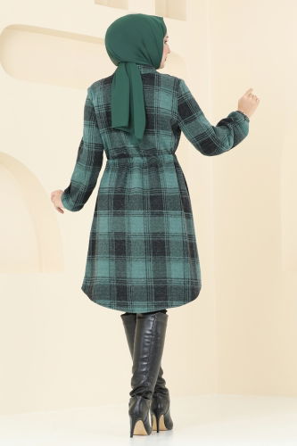 moda selvim Tunic 3034KTR750 Emerald - Thumbnail