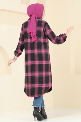 moda selvim Tunic 3036KTR750 Fuchsia - Thumbnail