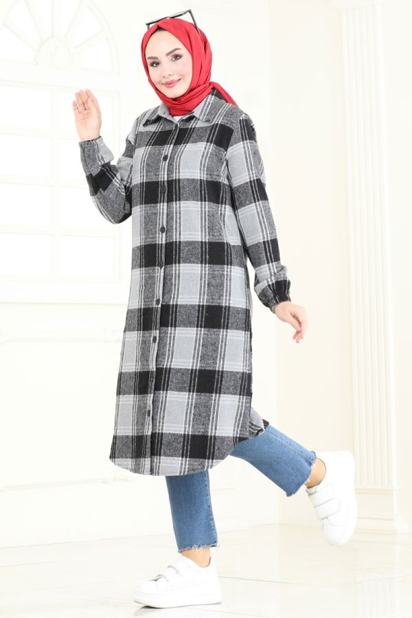 Tunic 3036KTR750 Gray & Black - 2