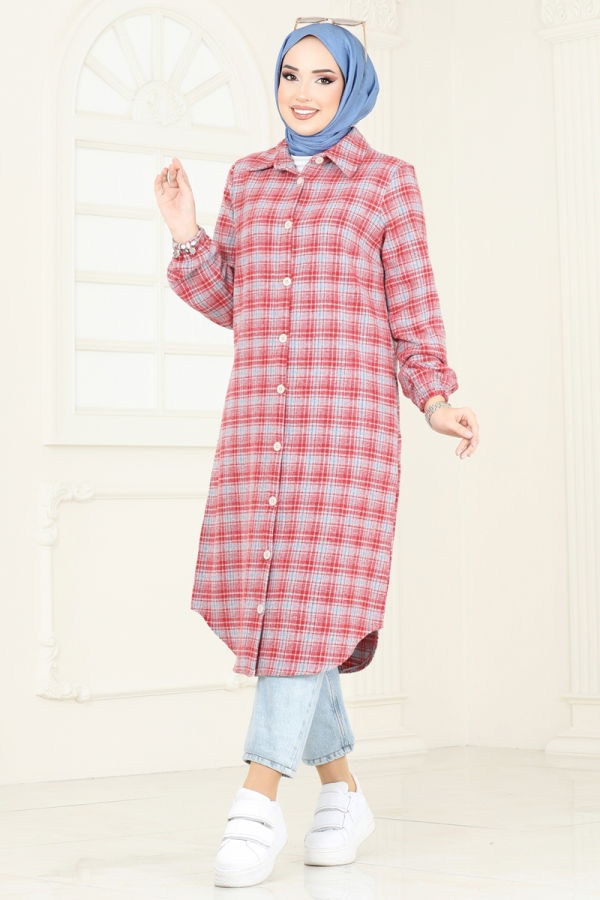 Tunic 3036KTR750 Gray&Red - 2