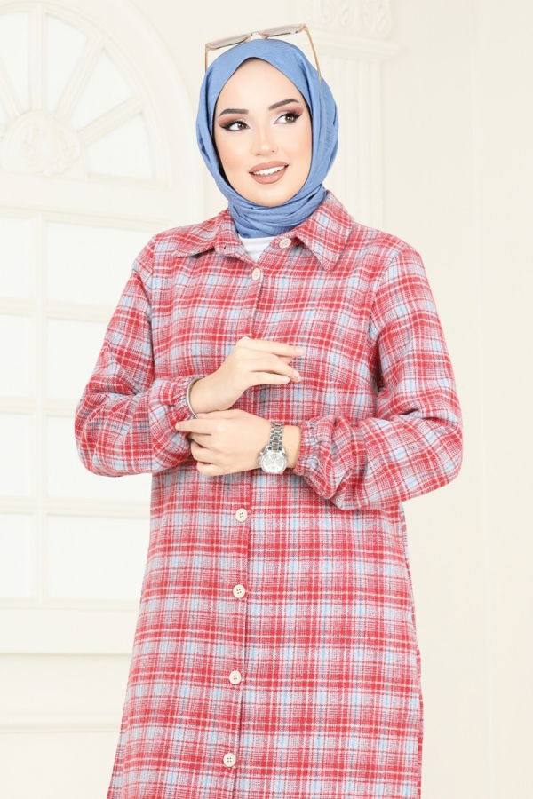 Tunic 3036KTR750 Gray&Red - 3