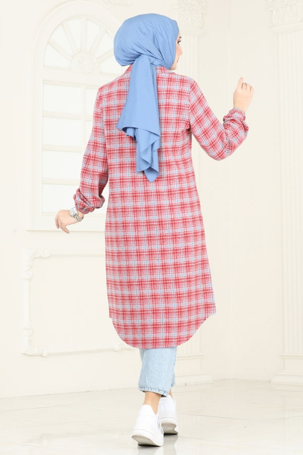 Tunic 3036KTR750 Gray&Red - 4