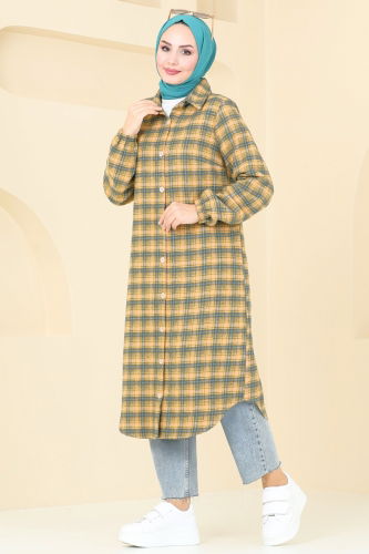 moda selvim Tunic 3036KTR750 Mustard - Thumbnail