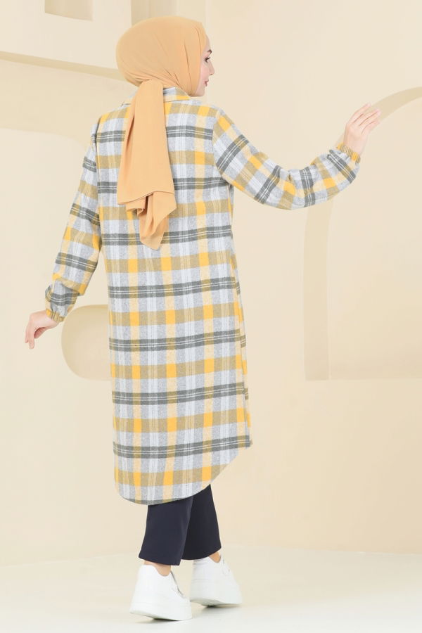 Tunic 3036KTR750 Mustard & Gray - 4