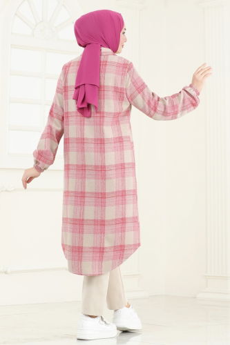 moda selvim Tunic 3036KTR750 Pink&Vision - Thumbnail