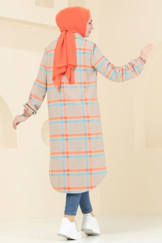 moda selvim Tunic 3036KTR750 Vision&Oranj - Thumbnail