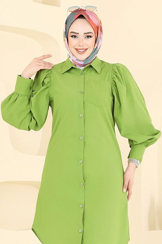 moda selvim بلوز فسفوري 3039KTR750 - Thumbnail