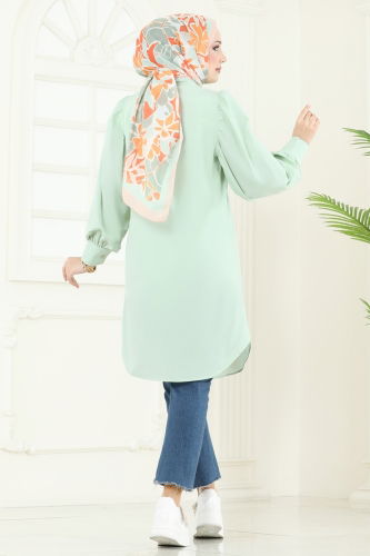 moda selvim Tunic 3039KTR750 Light Mint - Thumbnail