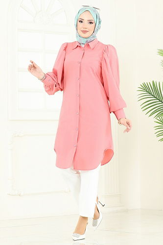moda selvim Tunic 3039KTR750 Light Rose Dried - Thumbnail