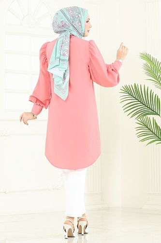 moda selvim Tunic 3039KTR750 Light Rose Dried - Thumbnail
