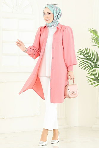 moda selvim Tunic 3039KTR750 Light Rose Dried - Thumbnail