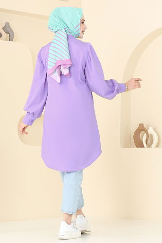 moda selvim Tunic 3039KTR750 Lilac - Thumbnail