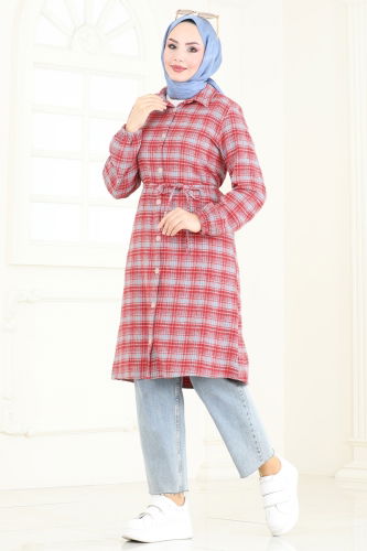 Tunic 3041KTR750 Gray&Red - 2