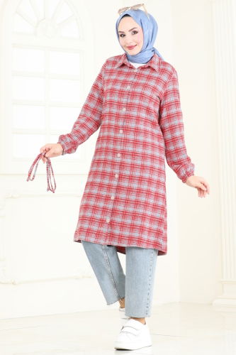 Tunic 3041KTR750 Gray&Red - 3