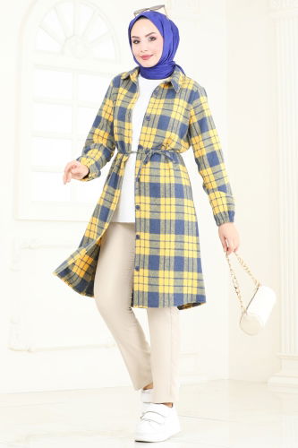 Tunic 3041KTR750 Yellow&Indigo 