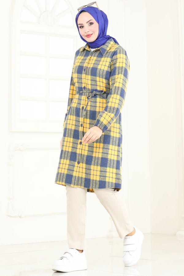 Tunic 3041KTR750 Yellow&Indigo - 2