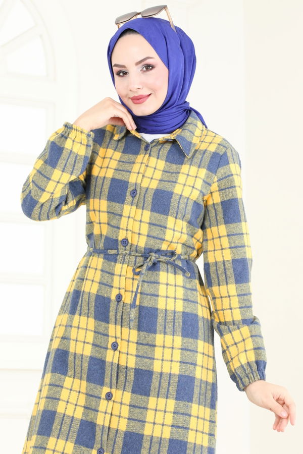 Tunic 3041KTR750 Yellow&Indigo - 3