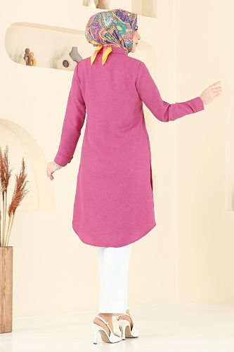 moda selvim بلوز فوشي 3047KTR750 - Thumbnail