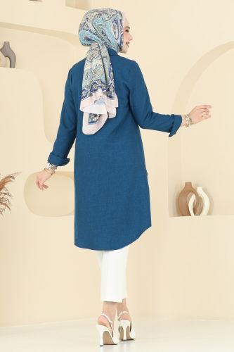 moda selvim Tunic 3047KTR750 Petroleum - Thumbnail