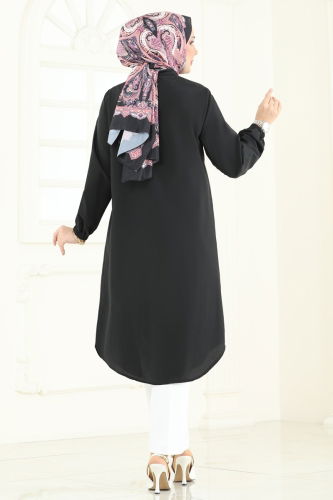moda selvim Tunic 3052KTR750 Black - Thumbnail