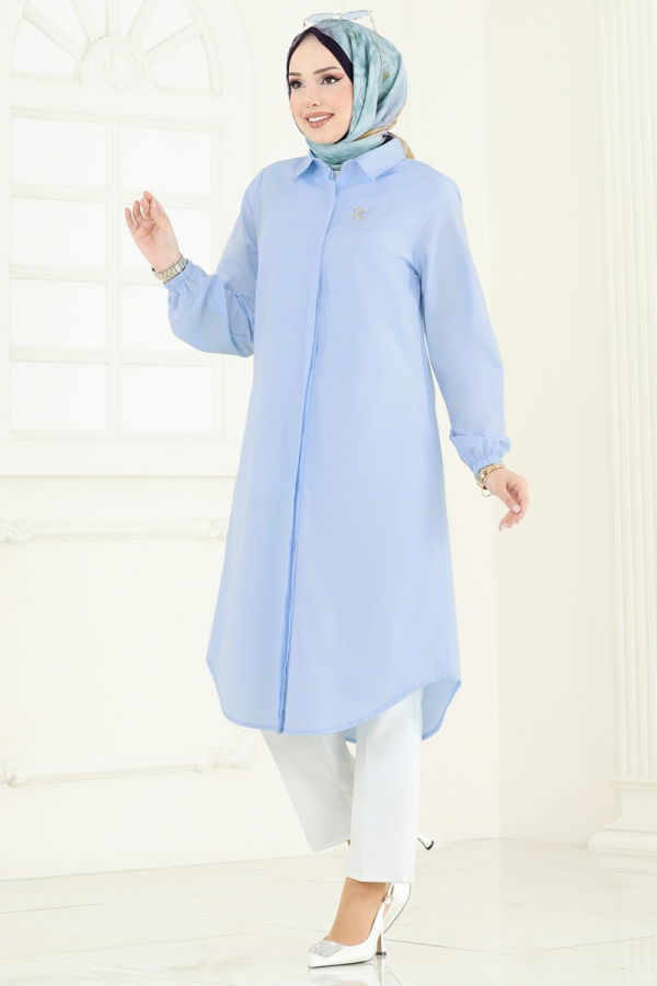 Modaselvim New Season Discount Tunic 3052KTR750 Blue