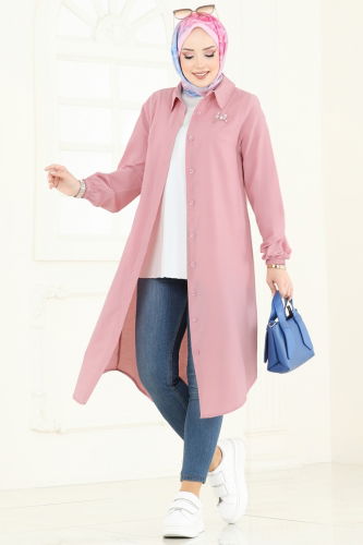 moda selvim Tunic 3052KTR750 Powder - Thumbnail