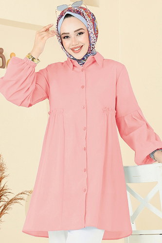 moda selvim Tunic 3055KTR750 Light Rose Dried - Thumbnail