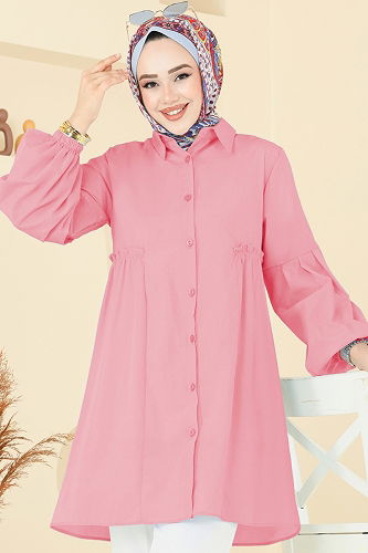 moda selvim Tunic 3055KTR750 Rose Dried - Thumbnail