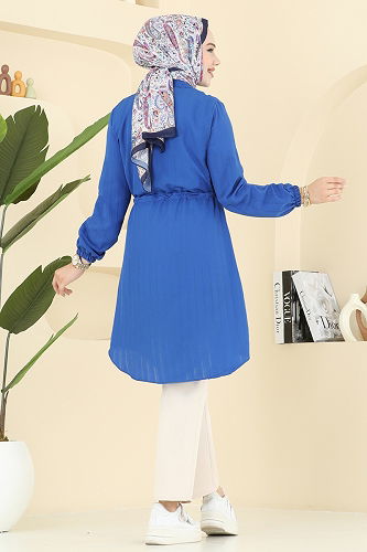 moda selvim Tunic 3061KTR750 Saxe - Thumbnail