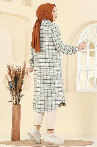 moda selvim Tunic 3068KTR750 Almond Green - Thumbnail
