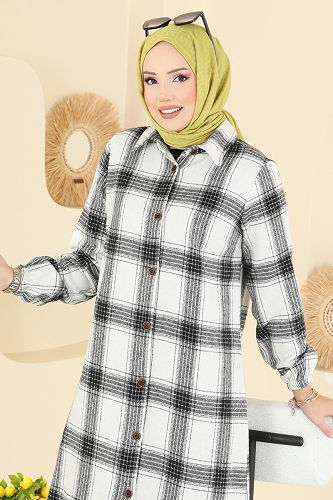 moda selvim بلوز سكري 3068KTR750 - Thumbnail