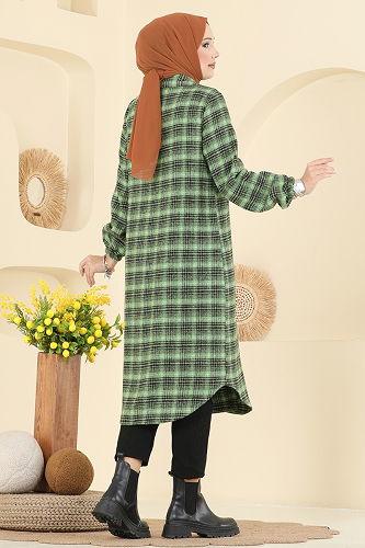 moda selvim Tunic 3068KTR750 Green - Thumbnail