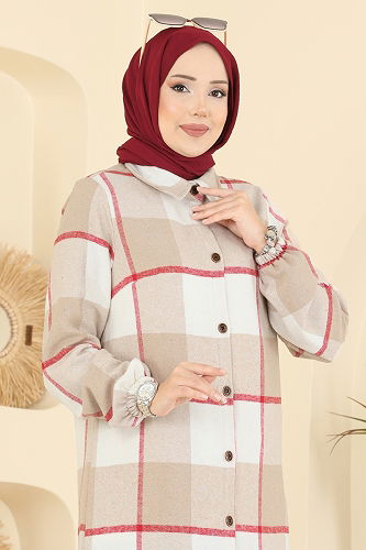moda selvim Tunic 3070KTR750 Beige - Thumbnail