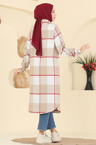 moda selvim بلوز بيج 3070KTR750 - Thumbnail