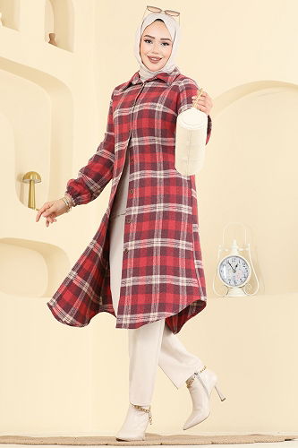 moda selvim Tunic 3070KTR750 Damson - Thumbnail