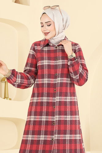 moda selvim Tunic 3070KTR750 Damson - Thumbnail