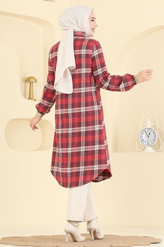 moda selvim Tunic 3070KTR750 Damson - Thumbnail