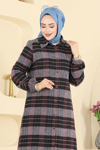 moda selvim Tunic 3070KTR750 Dark Damson - Thumbnail
