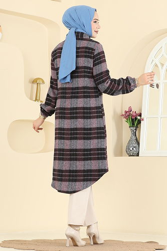 moda selvim Tunic 3070KTR750 Dark Damson - Thumbnail
