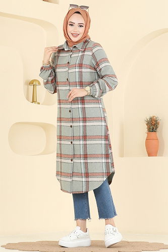 moda selvim Tunic 3070KTR750 Light Mint - Thumbnail