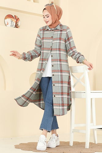 moda selvim Tunic 3070KTR750 Light Mint - Thumbnail