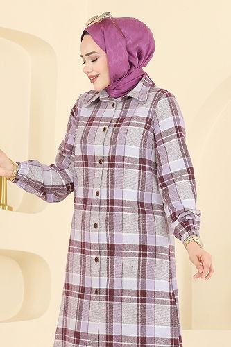 moda selvim بلوز ليلكي 3070KTR750 - Thumbnail