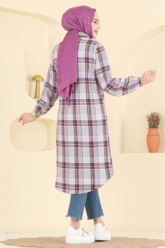 moda selvim بلوز ليلكي 3070KTR750 - Thumbnail