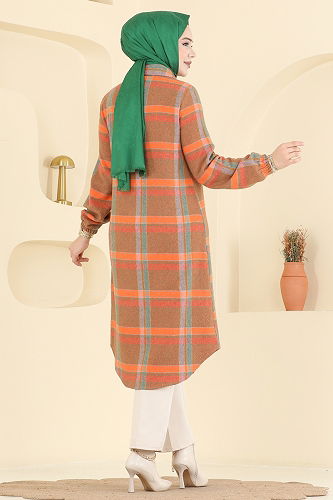 moda selvim Tunic 3070KTR750 Oranj - Thumbnail