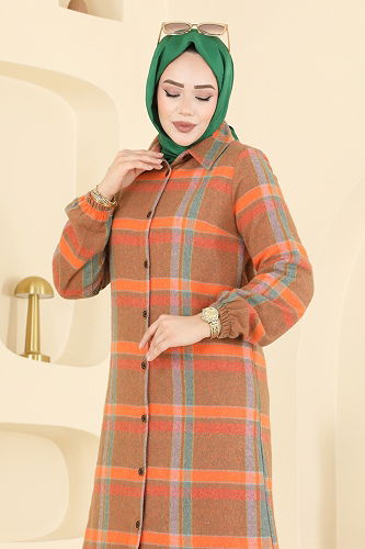 moda selvim بلوز برتقالي 3070KTR750 - Thumbnail