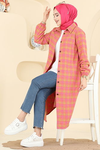 moda selvim Tunic 3070KTR750 Pink - Thumbnail