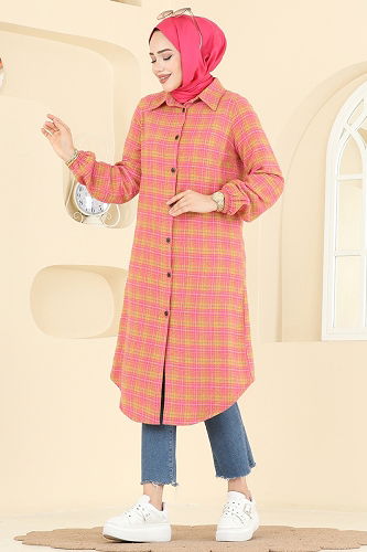 moda selvim Tunic 3070KTR750 Pink - Thumbnail