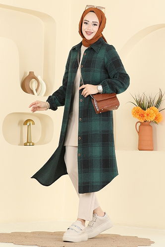 moda selvim Tunic 3074KTR750 Emerald - Thumbnail