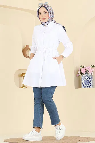 moda selvim بلوز سكري 3077KTR750 - Thumbnail