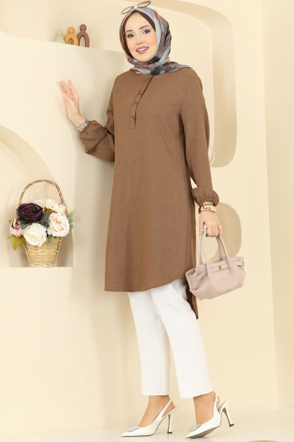 Modaselvim Tunic Tunic 3080KTR750 Biscuit